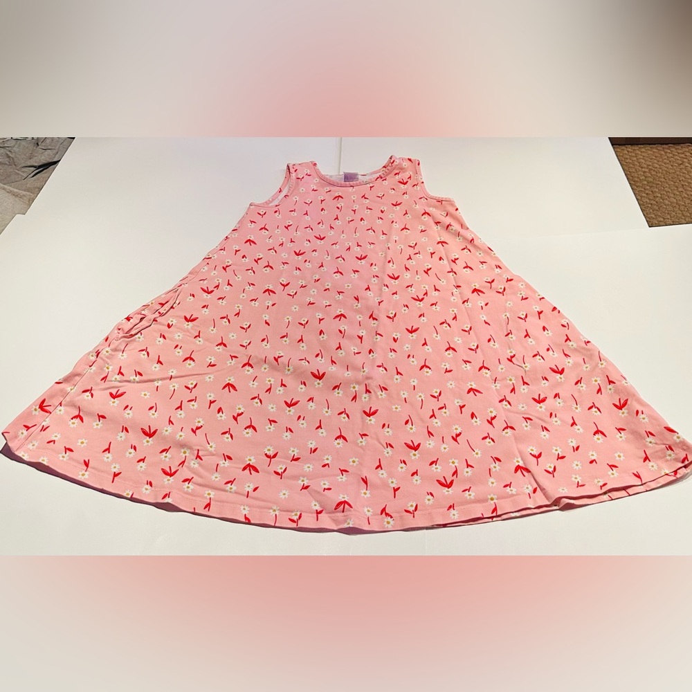 Hanna Andersson Pink Floral Tank Dress Size 150 (12)